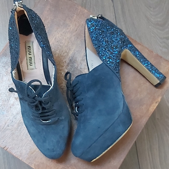 Miu Miu platform heeled booties - Picture 3 of 16